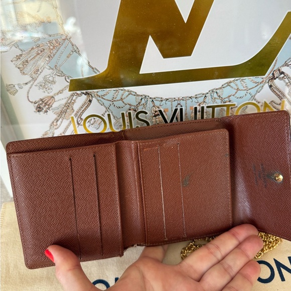 Louis Vuitton Vintage Monogram Compact Wallet with Chain - Picture 9 of 14